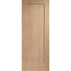 Minimalist Wardrobe Door & Frame Kit - Two Pattern 10 Oak 1 Panel Doors - Prefinished