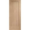 Three Sliding Wardrobe Doors & Frame Kit - Pattern 10 Oak 1 Panel Door - Unfinished