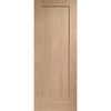 Bespoke Pattern 10 Oak 1 Panel Double Frameless Pocket Door Detail - Prefinished