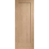 Bespoke Pattern 10 Oak 1 Panel Single Frameless Pocket Door Detail - Prefinished