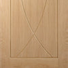 Bespoke Thrufold Pesaro Oak Flush Folding 2+1 Door