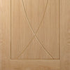 Pesaro Oak Veneer Staffetta Twin Telescopic Pocket Doors