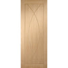 Pesaro Oak Flush Panel Absolute Evokit Pocket Door - Prefinished