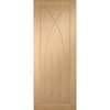 Bespoke Pesaro Oak Flush Single Frameless Pocket Door Detail - Prefinished