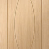 Six Folding Doors & Frame Kit - Pesaro Oak Flush 3+3 - Unfinished