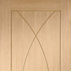 Bespoke Pesaro Oak Flush Double Frameless Pocket Door Detail - Prefinished