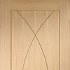 Simpli Double Door Set - Pesaro Oak Flush Door - Prefinished