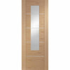 Bespoke Thruslide Portici Oak Glazed 4 Door Wardrobe and Frame Kit - Aluminium Inlay - Prefinished