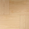 Bespoke oak flush modern door