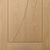 Two Folding Doors & Frame Kit - Salerno Oak Flush 2+0 - Prefinished