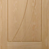 Bespoke oak flush modern door