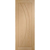 Minimalist Wardrobe Door & Frame Kit - Two Salerno Oak Flush Doors - Unfinished