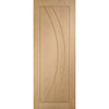 Minimalist Wardrobe Door & Frame Kit - Four Salerno Oak Flush Doors - Unfinished
