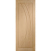 Bespoke oak flush modern door