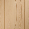 Bespoke Thrufold Salerno Oak Flush Folding 2+0 Door