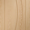 Bespoke Thrufold Salerno Oak Flush Folding 2+0 Door - Prefinished