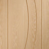 Bespoke oak flush modern door