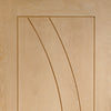 Bespoke Salerno Oak Flush Single Pocket Door Detail - Prefinished