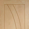 Fire Rated Salerno Flush Oak Door - 1/2 Hour Fire Rated