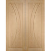 Salerno Oak Flush Door Pair