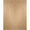 Salerno Oak Flush Door Pair