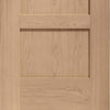 Single Sliding Door & Track - Shaker Oak 4 Panel Door - Prefinished