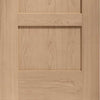 Bespoke Thruslide Shaker Oak 4 Panel 2 Door Wardrobe and Frame Kit