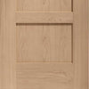 Bespoke Thruslide Surface Shaker Oak 4 Panel - Sliding Door and Track Kit - Prefinished