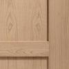 Shaker Oak 4 Panel Door Pair