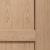 Shaker Oak 4 Panel Double Evokit Pocket Door Detail - Prefinished