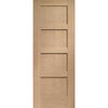 Bespoke Thruslide Shaker Oak 4 Panel 2 Door Wardrobe and Frame Kit