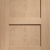 Shaker Oak 4 Panel Door Pair