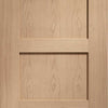 Bespoke Thruslide Shaker Oak 4 Panel 2 Door Wardrobe and Frame Kit