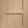 Bespoke Thruslide Shaker Oak 4 Panel 3 Door Wardrobe and Frame Kit - Prefinished