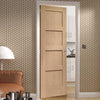 Shaker style four panel oak veneer interior door