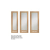 Prefinished Pattern 10 Oak Door - Mirror One Side - Choose Your Colour