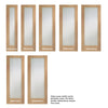 Prefinished Pattern 10 Oak 1 Pane Door Pair - Clear Glass - Choose Your Colour
