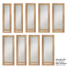 Pattern 10 Oak Door - Full Pane Frosted Glass