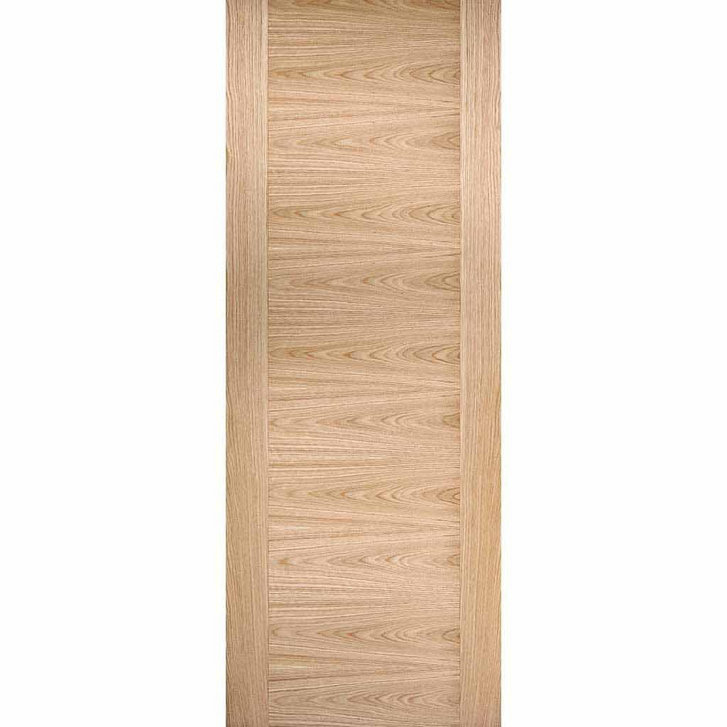 Bespoke Thruslide Sofia Oak Flush Door - 2 Sliding Doors and Frame Kit - Prefinished