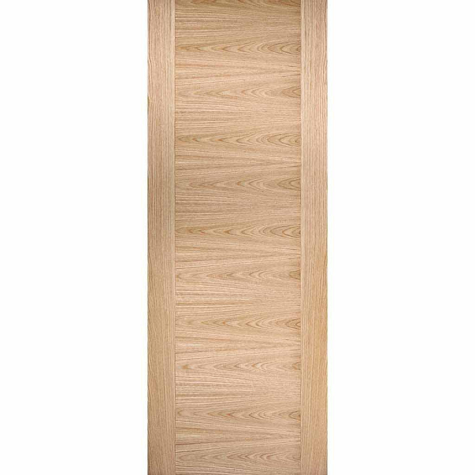 Bespoke Sofia Oak Flush Door - 4 Door Wardrobe and Frame Kit - Prefinished
