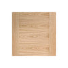 Bespoke Sofia Oak Flush Door - 3 Door Wardrobe and Frame Kit - Prefinished