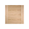 Bespoke Thruslide Sofia Oak Flush Door - 2 Sliding Doors and Frame Kit - Prefinished