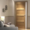 contemporary 4 panel oak solid door 