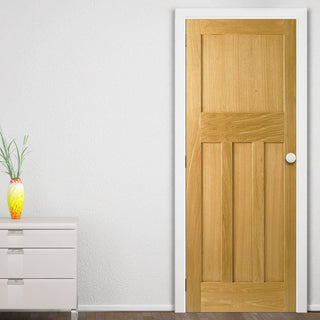 Image: LPD Joinery 1930's Oak Solid Fire Door is 1/2 Hour Fire Rated