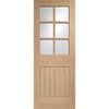 Bespoke Thrufold Suffolk Oak 6 Pane Glazed Folding 3+1 Door - Prefinished