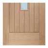 Bespoke Thrufold Contemporary Suffolk Oak 4 Pane Glazed Folding 2+0 Door