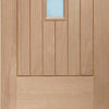 Bespoke Thruslide Contemporary Suffolk Oak 4 Pane Glazed 3 Door Wardrobe and Frame Kit