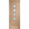 Bespoke Thruslide Contemporary Suffolk Oak 4 Pane Glazed 4 Door Wardrobe and Frame Kit