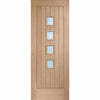 Bespoke Thrufold Contemporary Suffolk Oak 4 Pane Glazed Folding 3+1 Door