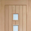 Bespoke Thruslide Contemporary Suffolk Oak 4 Pane Glazed 2 Door Wardrobe and Frame Kit